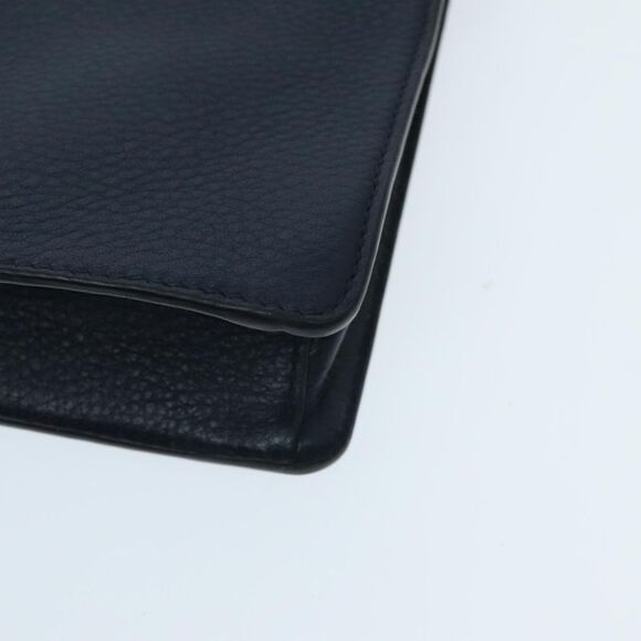 Prada Vitello Navy Leather Clutch Bag (Pre-Owned) - Picture 7 of 16